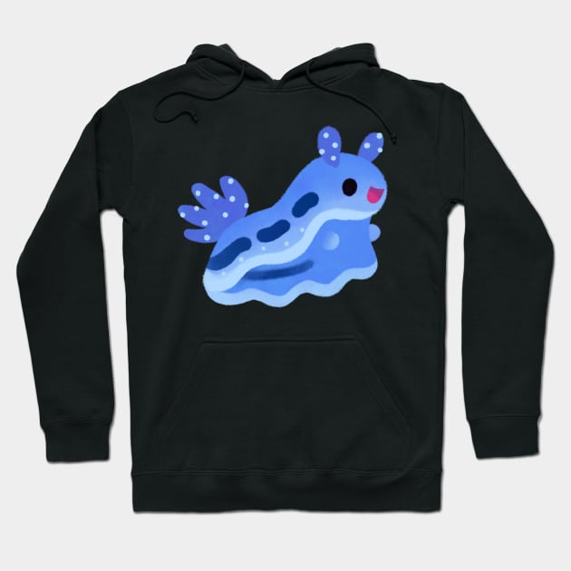 Blue nudibranch Hoodie by pikaole